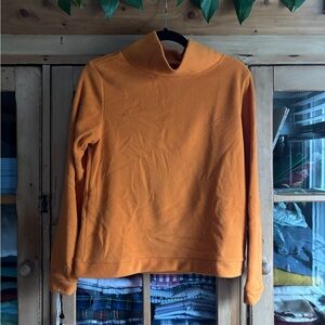 Dudley Stephens Vibrant Orange Cowl Neck Sweater